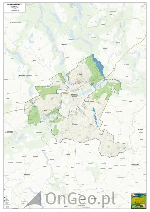 Mapa gminy Brodnica